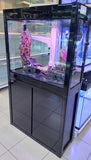 Complete Aquarium With Cabinet and Digital Thermometer- 160L (80cmx30cmx69cm)