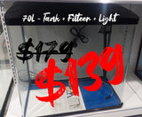 Complete Aquarium Tank - 70L